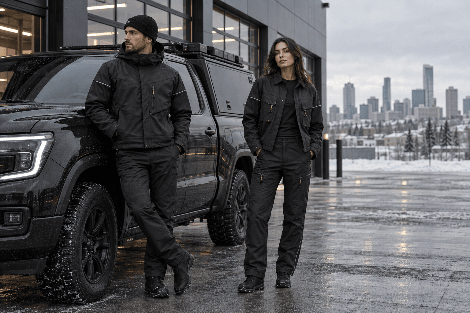 Concept editorial campaign image for the Mobile Field System capsule collection